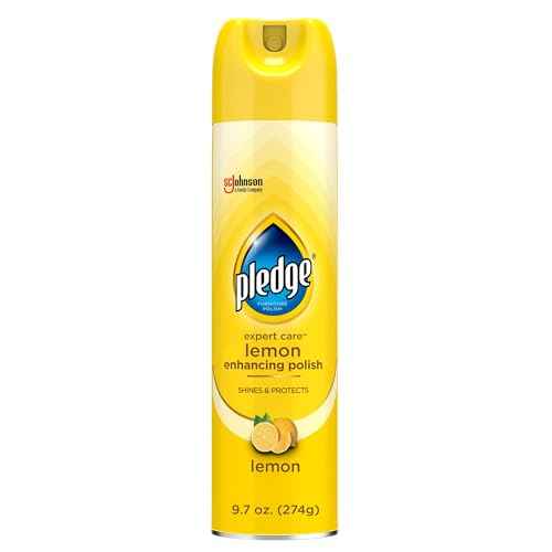 Pledge Enhancing Polish, Furniture & Wood Spray, Lemon Scent, 9.7oz