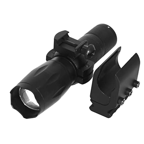 Trinity Tactical Flashlight with Mount Compatible with Mossberg Maverick 88 Pump 12 Gauge Single Rail Adapter Hunting Accessories.