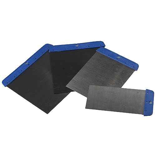 4-Piece Stainless Steel Spackle Putty Multipurpose Use Knives Metal Scraper for Wall Decoration Hand Tools