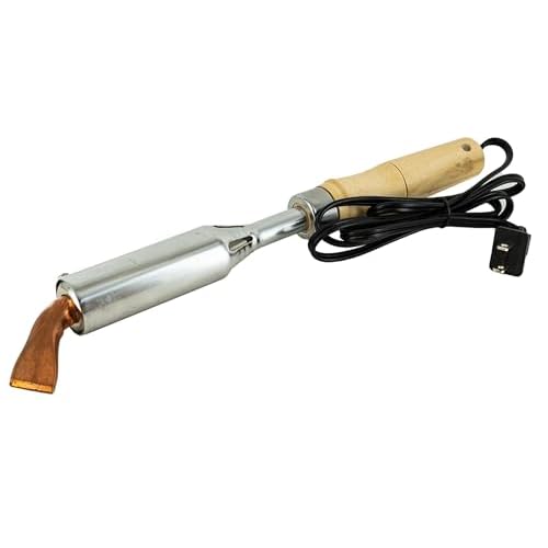 200W Heavy-Duty Soldering Iron with Ceramic Heater ? Torch-Style High-Performance Welder with Wooden Handle & Replaceable Tip (74B200)