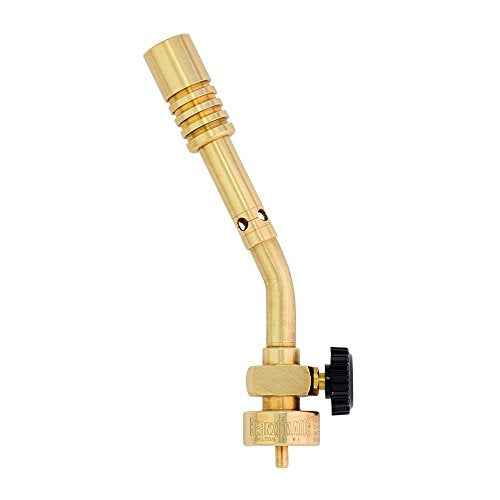 Bernzomatic¢ç Wide Flame Brass Torch - Manual Ignition, Wide Pencil Flame Propane Torch (JT680 Torch)