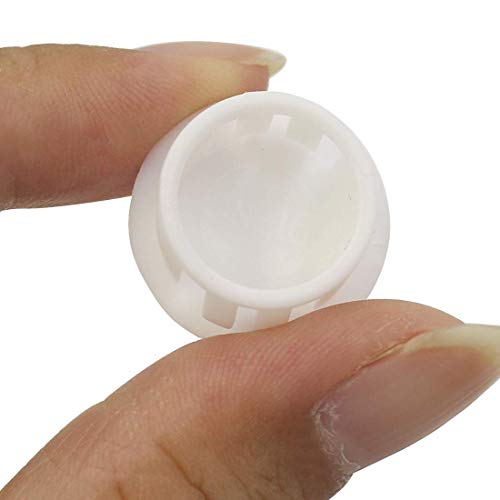 White Hole Plugs 16mm (5/8 inch) - 30 Pack, Waterproof Plastic Covers, Zorfeter Brand
