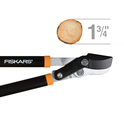 Fiskars 28-Inch Power-Lever Garden Bypass Lopper - Cuts Up to 1.75" Branches, Model 28"