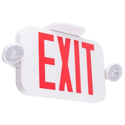 1 Pack Emergency Exit Sign with Battery Backup & LED Lights - UL Certified