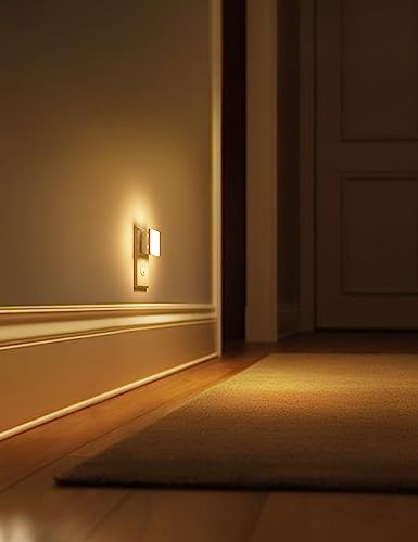 LOHAS LED Night Lights 2-Pack 3000K Soft White Wall Plug-in Auto On/Off