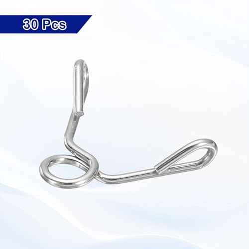 uxcell Fuel Line Hose Clips, 30Pcs 3mm ID 3.5mm Max. ID 304 Stainless Steel Water Pipe Air Tubing Spring Hose Clamps for Motorcycle Scooter ATV, Silver