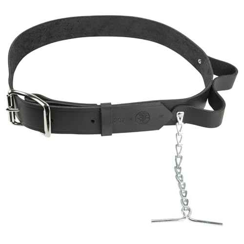 Klein Tools 5207M Electrician's Leather Tool Belt, Medium