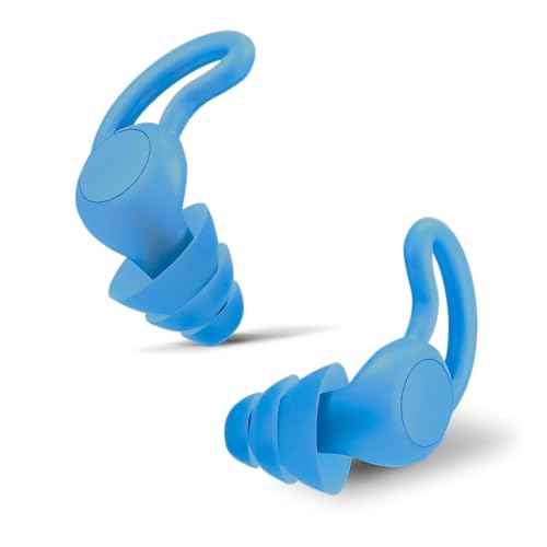 Noise Reduction Ear Plugs, NRR 40dB Ultra Comfortable Silicone Reusable Ear Plugs for Sleeping, Snoring Swimming, Studying, Concerts, Noise Cancelling and Hearing Protection