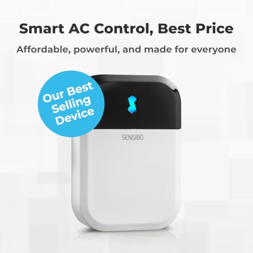 Sensibo Sky White Smart WiFi Air Conditioner Controller - Energy Saving, Easy DIY Installation, Voice Compatible