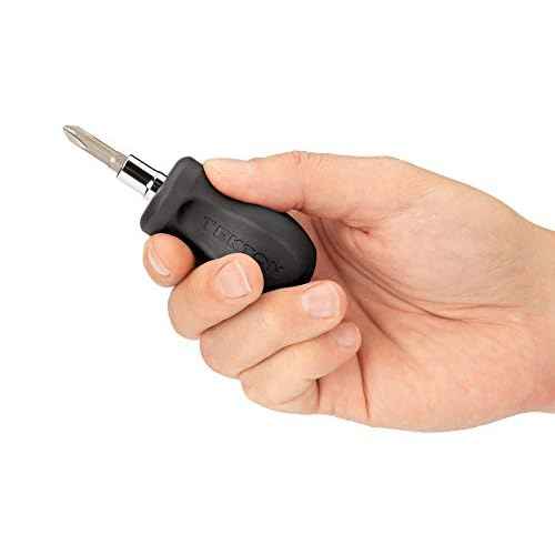 TEKTON 3-in-1 Stubby Phillips/Slotted Multi-Bit Driver (#2 x 1/4 in., Black) | DMT13002