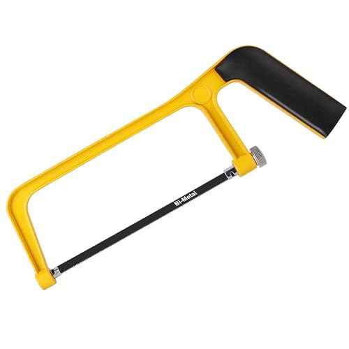 6-inch Mini Hacksaw Frame- 150 mm Extra Fine Cut Junior Handsaws, Hacksaws with Bi-Metal Blade for Wood and Metal