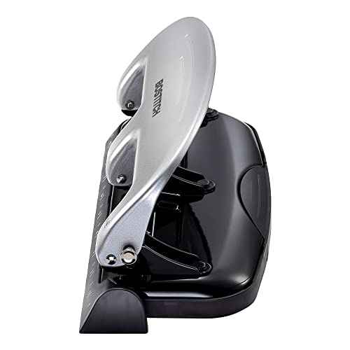 Bostitch Office EZ Squeeze 3-Hole Punch, 20 Sheet Capacity, Reduced Effort, No Jam Technology , Silver