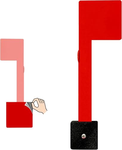 MCCHJoy Mailbox Flag Replacement - No Tools Needed, Includes Optional Screws, Post Mount Option