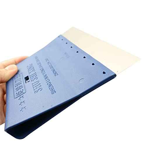 Stainless Steel Solder Paste Scraper 155mm Flat Squeegee Scraping Board for Grinding and Polishing, Blue