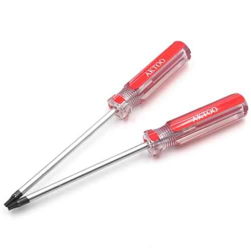 AKTOO 2PCS T15 Torx Screwdriver, 4inch Torx Driver Star Bit Screwdrivers for Computer Repairing, Automobile Tools and Home Appliances