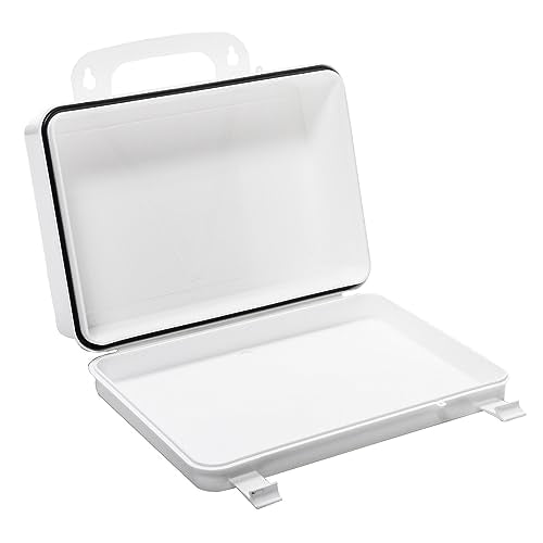 Pretrada Plastic First Aid Box 10x7x3.125 Inches, Holds 16 Units, Waterproof
