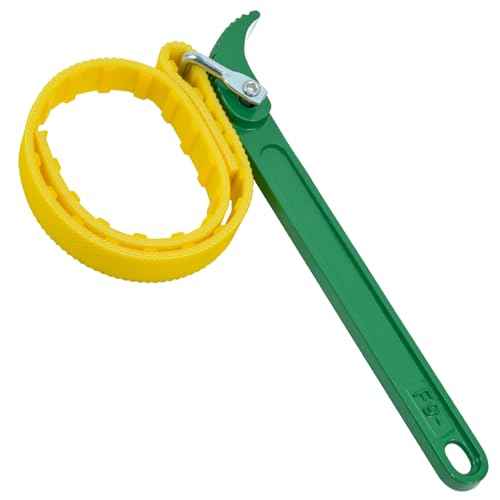 Adjustable Strap Wrench, 9¡¯ Handle, Rubber Strap Pipe Wrench, Oil Filter Wrench, Jar Opener, Shower Head Wrench, Water Filter Wrench