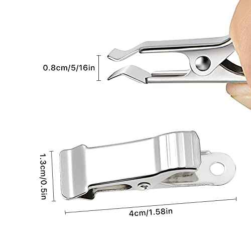 30 Pcs Metal Alligator Clips, 1.58 Inch x 0.5 Inch Metal Mini Clamps, Mini Spring Clamps for Wire, Photo, Curtain, Crafts