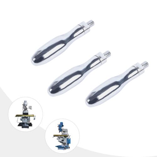Jiabailie 3PCS Milling Machine Handles,Handwheel Revolving Handles,M3/8 Thread Plated Revolving Handle Grips,9.3mm Screw Diameter for Mechanical Manufacturing,Wood Cutting