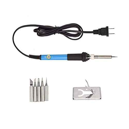 Electronics Soldering Iron Kit£¬60W 110V Adjustable Temperature Welding Tool Set, 5pcs Different Soldering Tips, Stand