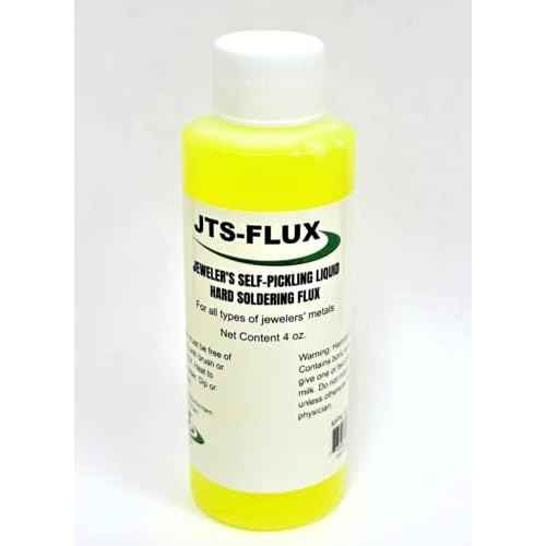 JTS-FLUX Self Pickling Flux for Precious Metals Gold Silver Jewelry and Hard Soldering 4oz / A soldering flux for use with Silver solder, Gold, Platinum or other metals with high melting points - USA
