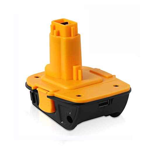 DSANKE DCA1820 Battery Adapter for Dewalt 20V to 18V Adapter, Convert 20V Battery DCB200 DCB201 DCB609 for Dewalt 18V Battery DC9096 DC9098 DW9096 DW9099 with USB Port