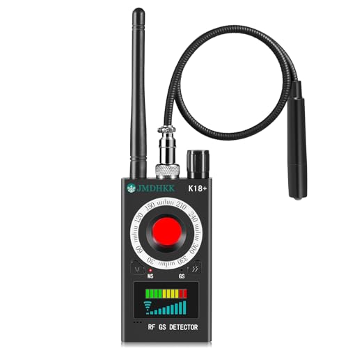 JMDHKK Black Hidden Camera Detector Spy Bug Finder Magnetic Field Scanner Privacy Tool
