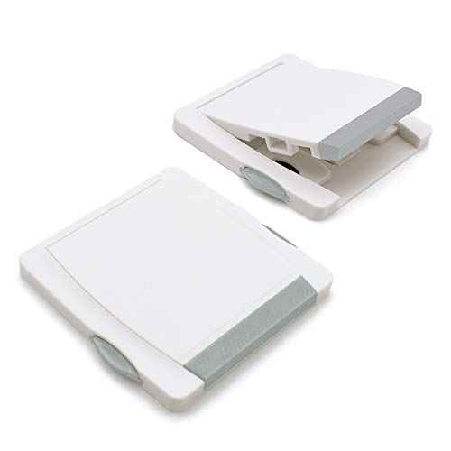 Goodv Child Proof Window Sliding Door Lock 2 Grey Packs (Suit for Working Space Over 0.42in and Under 1.18in) Security Your Baby Safe and Protect Kid outof Dangerous at Home (2, Grey)