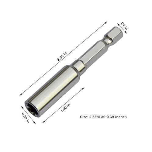 Drill Extension Bit Holder, 8 Pack 2-3/8 Inch 1/4¡± Strong Magnetic Extension Socket Drill Bit Holder