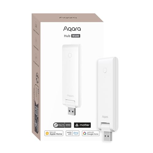 Aqara M100 Smart Hub for Home Automation, Matter Controller, Wi-Fi Compatibility