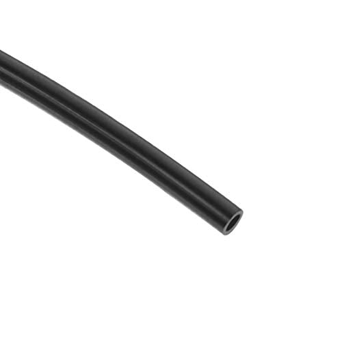 uxcell Nylon Line Hose Tube, 2mm(0.07") ID x 3mm(0.11") OD 3 Meter PA6 Nylon Tube Pneumatic Air Brake Tubing for Fluid Transfer Black