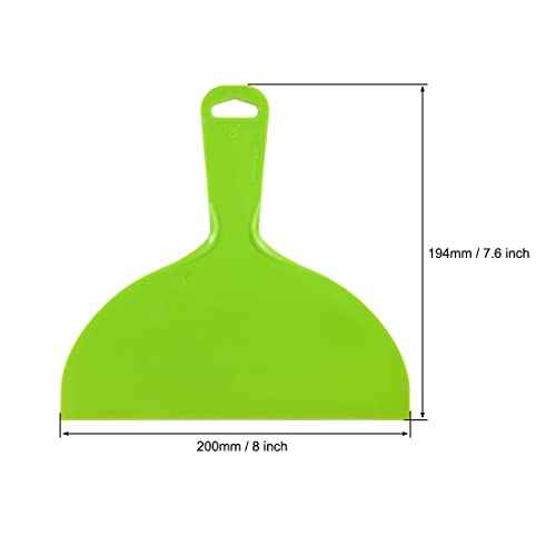 uxcell Putty Scraper 8" Plastic Flexible Putty Knives Disposable Spreader for Taping Drywall Wall Painting Green 2pcs