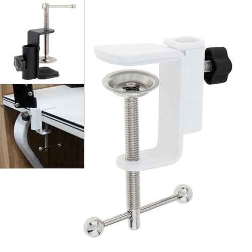 OriGlam Quick-Grip C Clamp, C-Clamp, Versatile Clamp, Desk Light Clamp Mount Holder Bracket For Desktop Mount Holder LCD Monitor Flash Desk (White)
