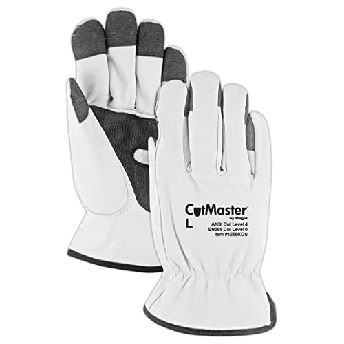 MAGID CutMaster ANSI A4 Leather Driver¡¯s Glove with Keprotec, 1 Pairs, Size 13/4XL (1255KGS)