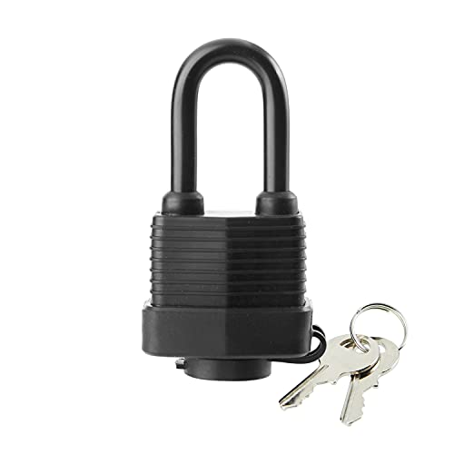 SafiSwords Waterproof Heavy Duty Padlocks Pack of 6 Keyed Alike 1-9/16 Inch Steel Locks