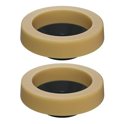 Hibbent 2 Pack Thick Wax Rings for Toilet - Fits 3-Inch & 4-Inch Waste Lines