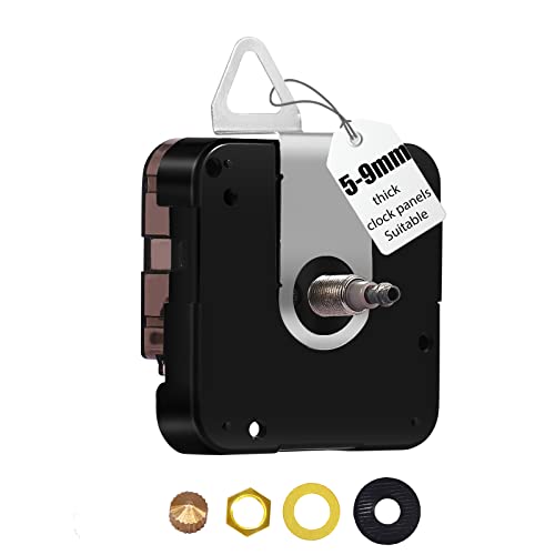 Deewish High Torque Clock Mechanism Replacement 23mm Shaft, No Hands, Thread 12mm