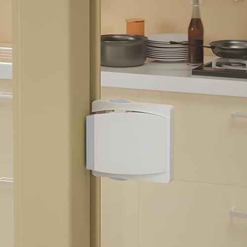 2 Pack Sliding Door Lock with 3M Adhesive - Child Safety Sliding Glass Door Lock for Sliding Glass Doors, Sliding Windows, Sliding Closets & Patio Doors - Easy Installation, No Drilling Required