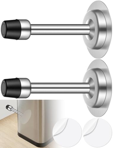 NiHome Stainless Steel Wall Protector for Trash Cans – 2 Pack, No-Drill Mount
