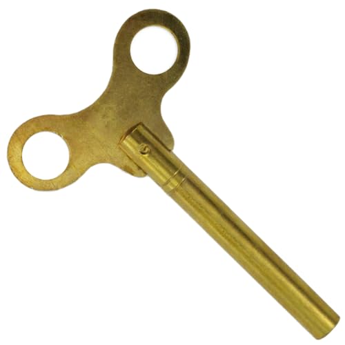 Extra Long Brass Clock Winding Key - Key No. 8-4.25mm I.D. - Universal Fit