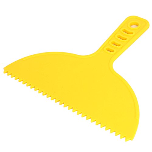 uxcell Wall DIY Decoration Painting Grain Pattern Graining Comb Tool Yellow