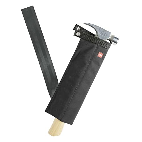 Diamondback Padded Hammer Holster for Tool Belt - Left or Right Handed Holder - 14"x6"x2.25" (Black)