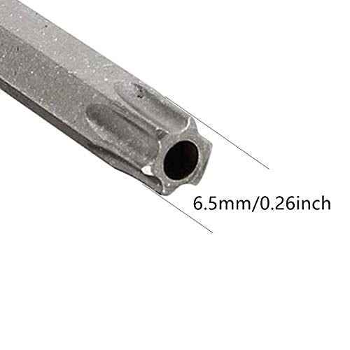 XMHF1/4- Inch Hex Shank Torx T40 S2 Steel Security Screwdriver Bit 50mm Long 10Pcs