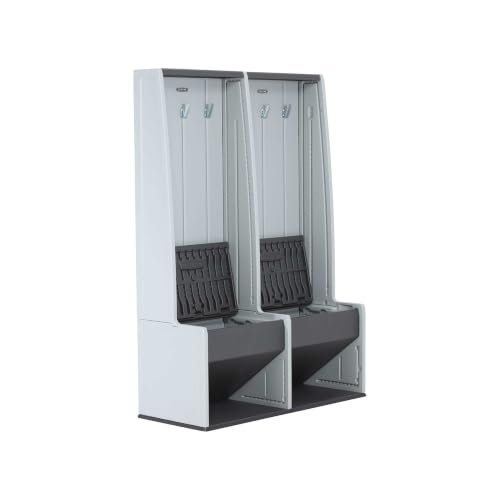 Lifetime 64.7-Inch Grey Locker with Bench & Shoe Organizer - Garage/Entry Storage