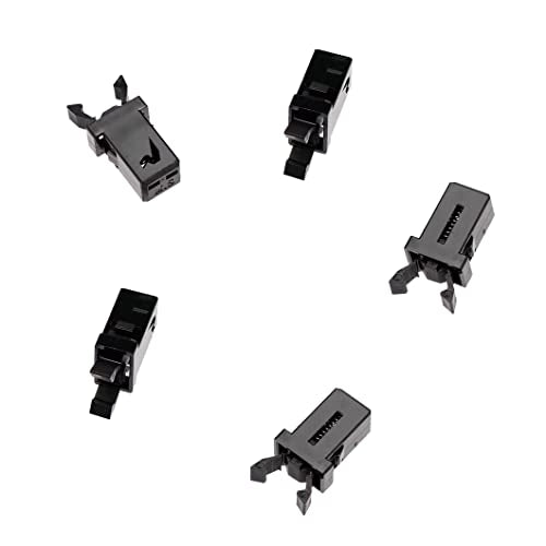 Sooyee 5-Pack Trash Can Lock Clips – Black Touch Lid Replacement Catches