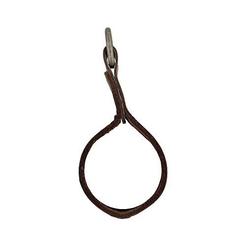 Hide & Drink, Set of 4 Loop Attachments for Suspenders, Tool Belt Accessories, Wedding Ceremonies, Dinner Parties, Rustic Accessories, Full Grain Leather, Handmade, Bourbon Brown