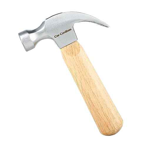 Claw Hammer With Wood Handle and Steel Head, 8 OZ Small for House & DIY