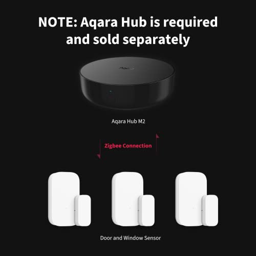 Aqara Zigbee Door and Window Sensor 3 Pack - Wireless Contact Sensors for Home Security