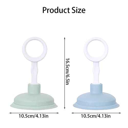 Sink Plunger,Mini Hand Drain Plunger,Small Force Pump Helper Unclogger Tool Clog Remover for Bathrooms,Kitchens,Sinks,Baths and Showers(Green,4.13Inch¡¿6.5Inch)