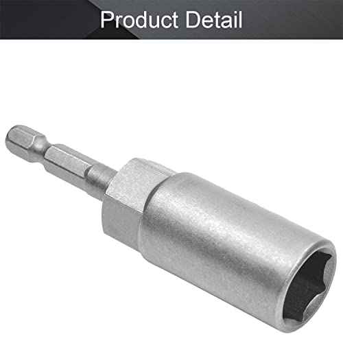 Utoolmart 1/4" Quick-Change Hex Shank 14mm Setter Impact Nut Driver Drill Bit Tool, 80mm Length Metric No-magnetic